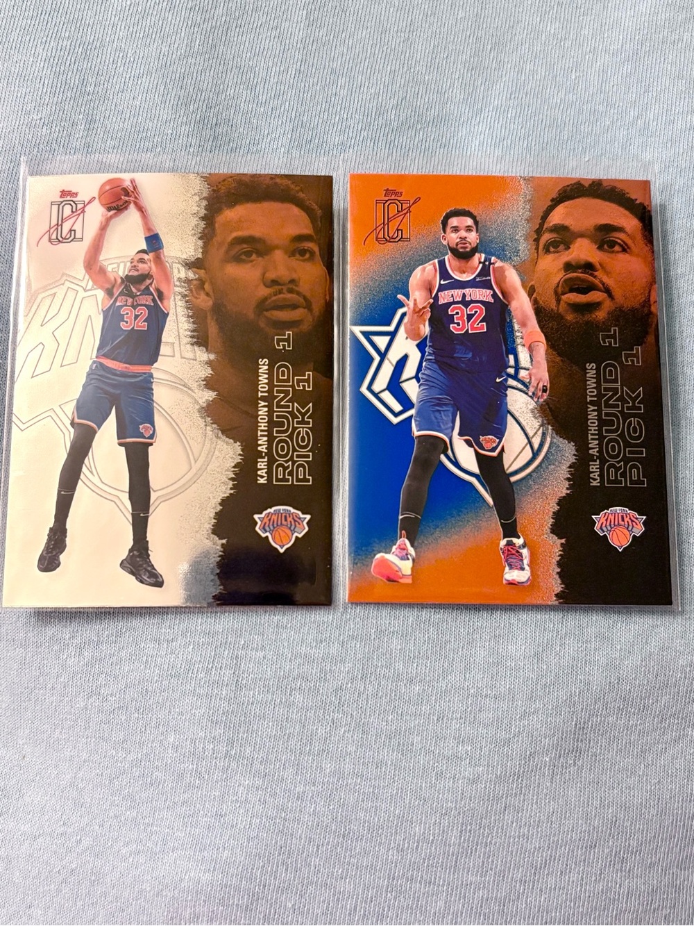 Karl-Anthony Towns Basketball Cards Topps Class Signature New York Knicks